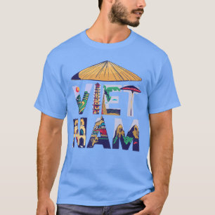 Camiseta Vietnã Sudeste Asiático Lembranças Férias no Paraí