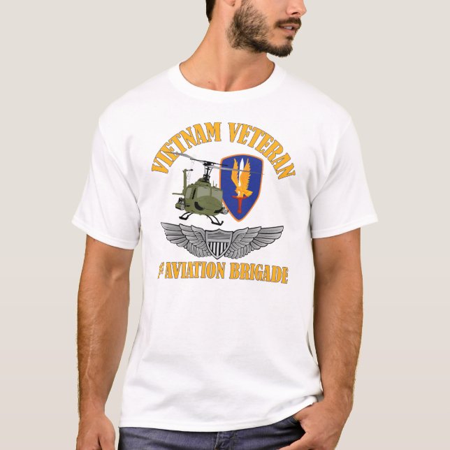 Camiseta Vietnã Vet Aviator Wings (Frente)