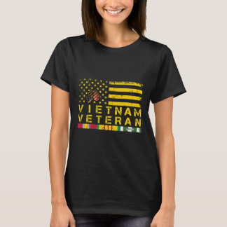 Camiseta Vietnã Veterana Distressa Bandeira Americana 178