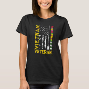 Camiseta Vietnã, Veterano Americano, Bandeira do Vietnã
