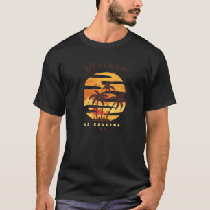 Camiseta Vietnã Viet Kieu Island Me Chama De Praia Sunny