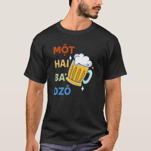 Camiseta Vietnã Viet Vietnamita Mot Hai Ba Dzo Um Dois Três