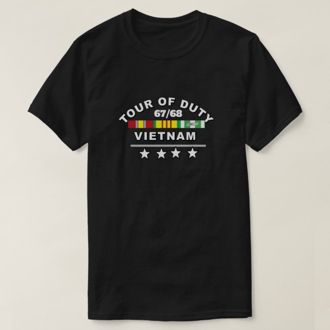 CAMISETA VIETNAM TOUR OF DUTY 67 (Frente do Design)