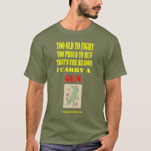 CAMISETA VIETNAM VET, MUITO VELHO PARA LUTAR, MUITO ORGULHO