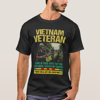 CAMISETA VIETNAM VETERAN EU NUNCA VOU
