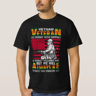 CAMISETA VIETNAM VETERAN QUE LUTAMOS COM O APOIO QUE NÃO FO