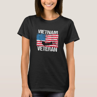 Camiseta Vietnam Veteran Transport Helicopter  US Flag