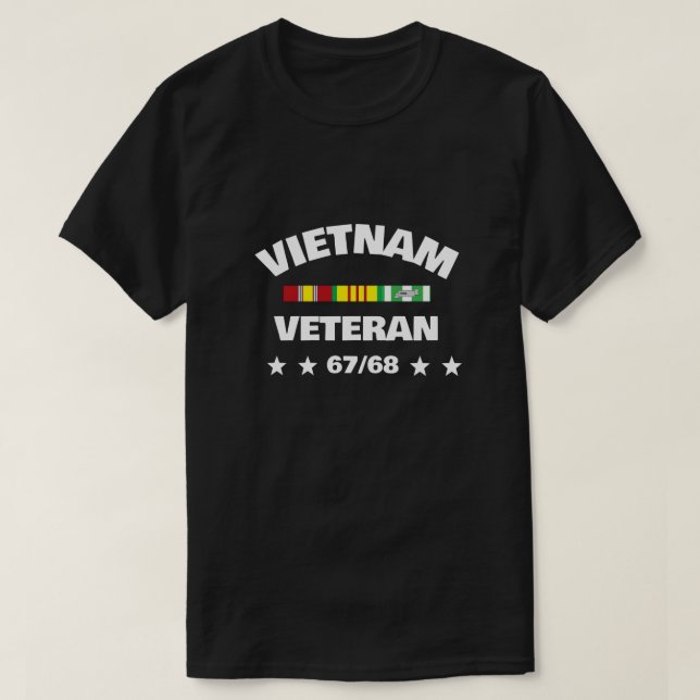 CAMISETA VIETNAM VETERANS 67/68 (Frente do Design)