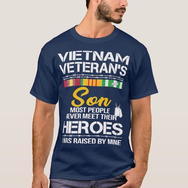 Camiseta Vietnam Veterans Son   Vietnam Vet  Premium (Frente)