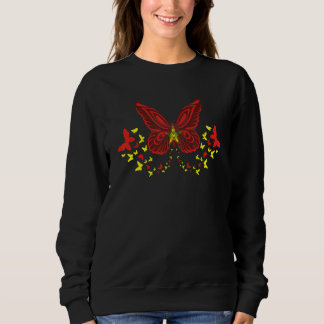 Camiseta Vietnam Vietnamese Vietnam Flag Butterflies