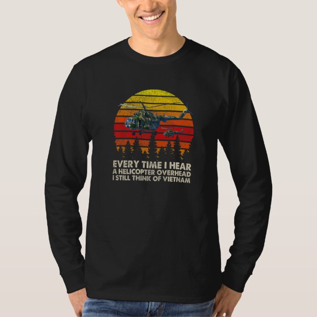 Camiseta Vietnam War Veterans I Still Think Of Vietnam Memo (Frente)