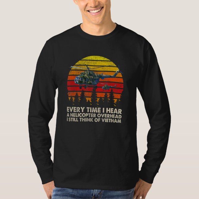 Camiseta Vietnam War Veterans I Still Think Of Vietnam Memo (Frente)