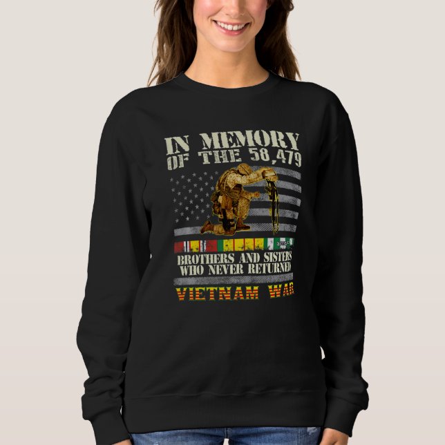 Camiseta Vietnam War Veterans US Memorial Day In The Memory (Frente)