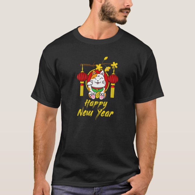 Camiseta Vietnamese New Year 12 Zodiacs Cat 2023 Chuc Mung  (Frente)