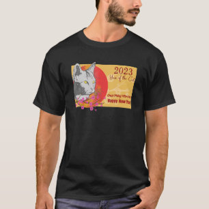 Camiseta Vietnamita Ano Novo 12 Zodiatas Cat 2023 Chuc Mung