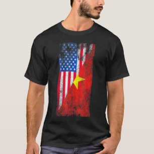 Camiseta Vietnamita Dos Eua Flageia Os Estados Unidos Da Am