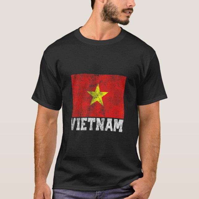 Camiseta Vietnamita, Orgulho de Bandeira do Vietnã, revolta (Frente)