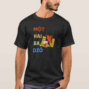Camiseta Vietnamita Vieta Vietnamita Mot Hai Ba Dzo Um Dois