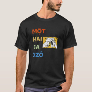 Camiseta Vietnamita Vieta Vietnamita Mot Hai Ba Dzo Um Dois