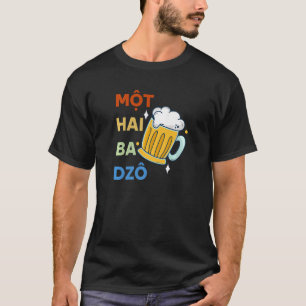 Camiseta Vietnamita Vieta Vietnamita Mot Hai Ba Dzo Um Dois