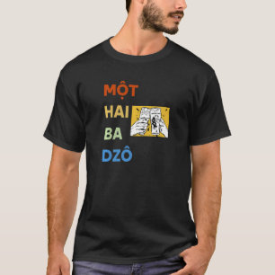 Camiseta Vietnamita Vieta Vietnamita Mot Hai Ba Dzo Um Dois