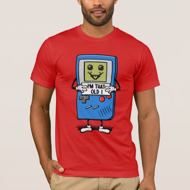 Camiseta Vieux comme une console portable (Frente)