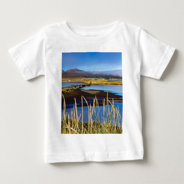 Camiseta View on Saudarkrokur and Skagafjordur, Islândia (Frente)