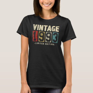 Camiseta Vigésimo nono aniversário Vintage 1993 29 anos atr