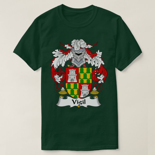 Camiseta Vigil Casaco de Armamento para Proteção Familiar (Frente do Design)