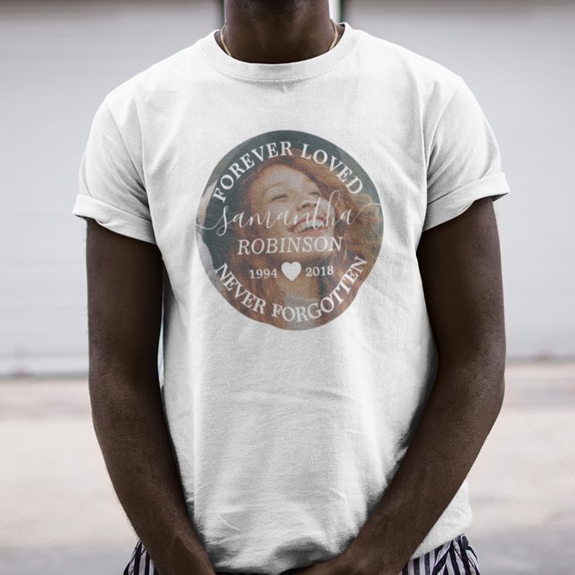 Camiseta Vigilância Amada Para Sempre Nunca Esquec (Criador carregado)
