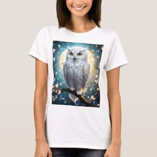 Camiseta Vigilância Lunar: A Coruja de Neve Branca