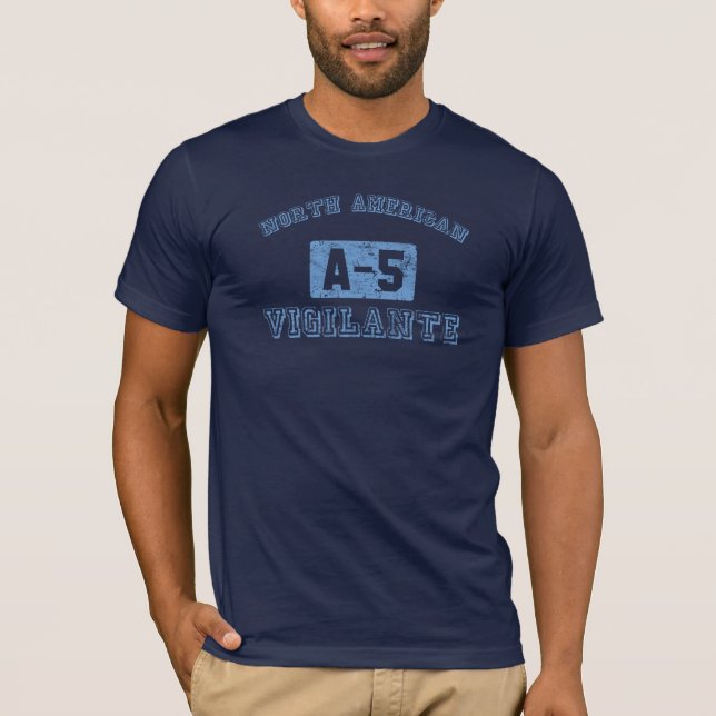 Camiseta Vigilante do NA A-5 - AZUL (Frente)