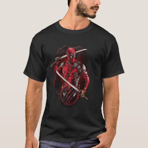 Camiseta Vignette da dupla Katana Marvel Deadpool & Wolveri
