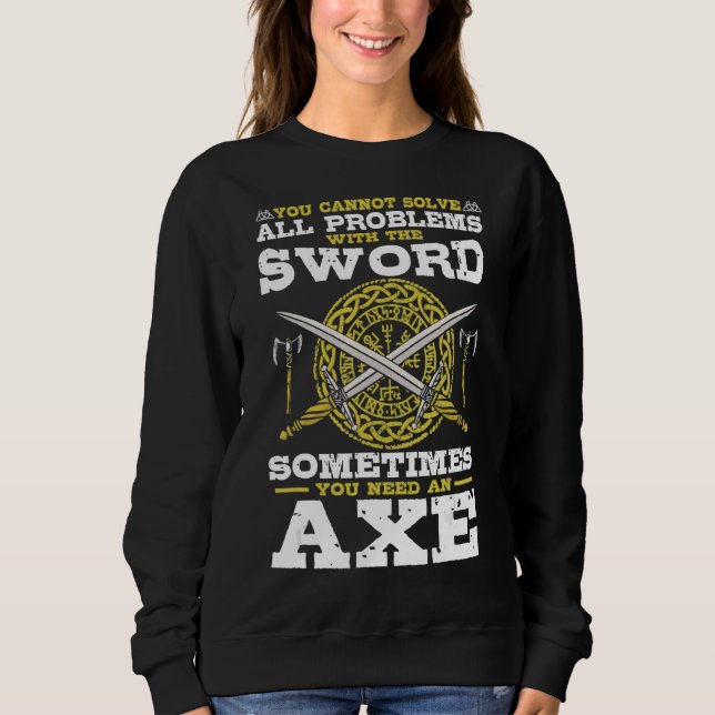Camiseta Viking Ax Battking Viking Norse Mythology (Frente)
