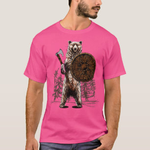 Camiseta Viking Bear Warrior Odin Berserker Vikings Norse M