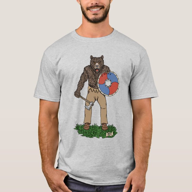 Camiseta Viking Berserker ou Werebear transformado (Frente)