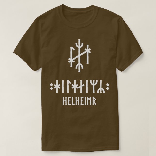 Camiseta Viking Bind Rune Helheim (Frente do Design)