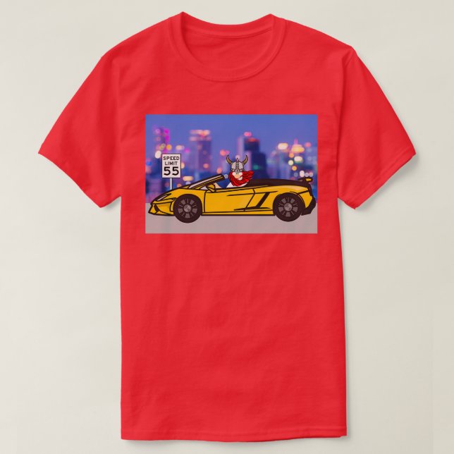 Camiseta Viking Canx27t Drive the Speed Limit (Frente do Design)