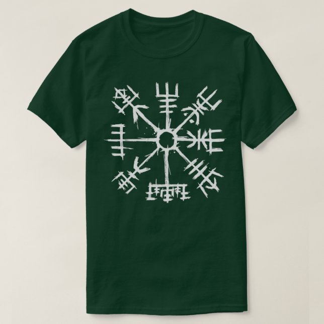 Camiseta Viking Compass Vegvisir (Frente do Design)