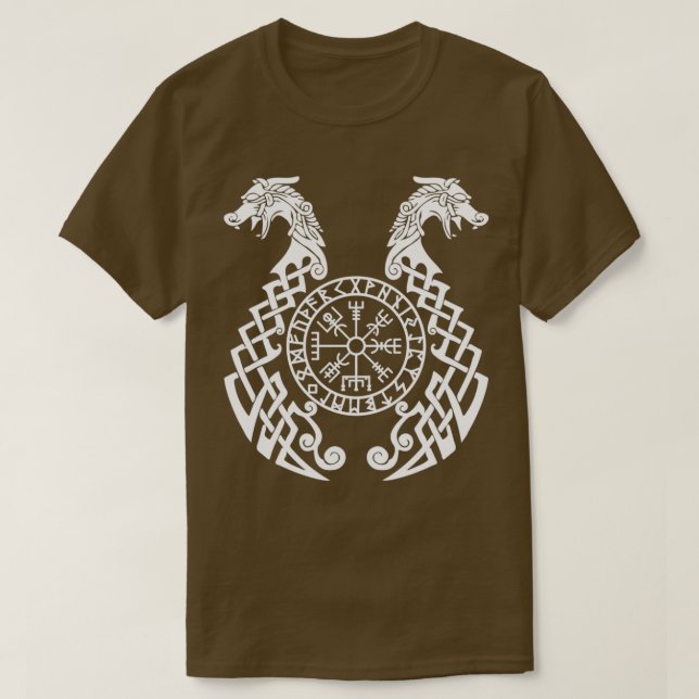 CAMISETA VIKING COMPASS WHITE (Frente do Design)
