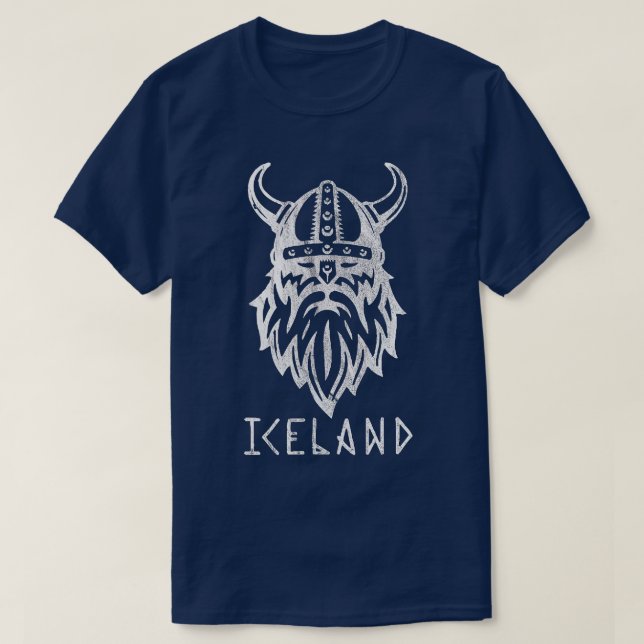 Camiseta Viking da Islândia (Frente do Design)