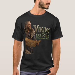 Camiseta Viking Explorador Descobrindo O Mundo Norueguês Ve