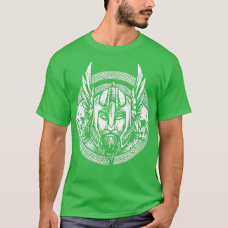 Camiseta Viking Face Drawing