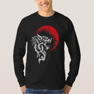 Camiseta Viking Fenrir Lobo Monstruoso Mitologia Nórdica Tr