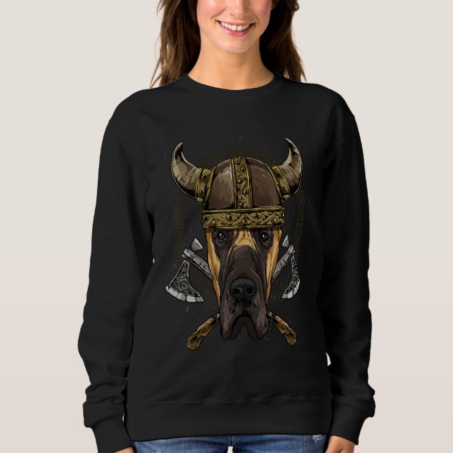 Camiseta Viking Great Dane Renaissance Norse Pagan Valhalla (Frente)