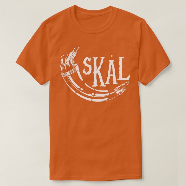 Camiseta Viking horn skal (Frente do Design)