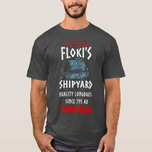 Camiseta Viking Kattegat Flokis Estaleiro Funny Norse Cote