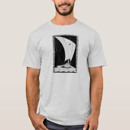 Camiseta Viking Longship Sailboat no Mar