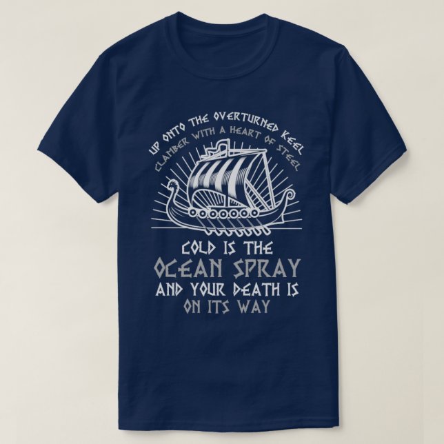 Camiseta Viking Longship Say (Frente do Design)