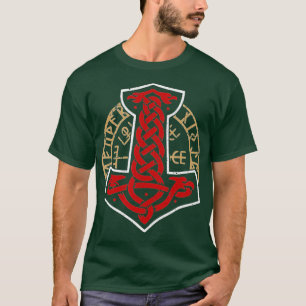 Camiseta Viking Norway Norueguês Escandinávia Mjolnir Hamme